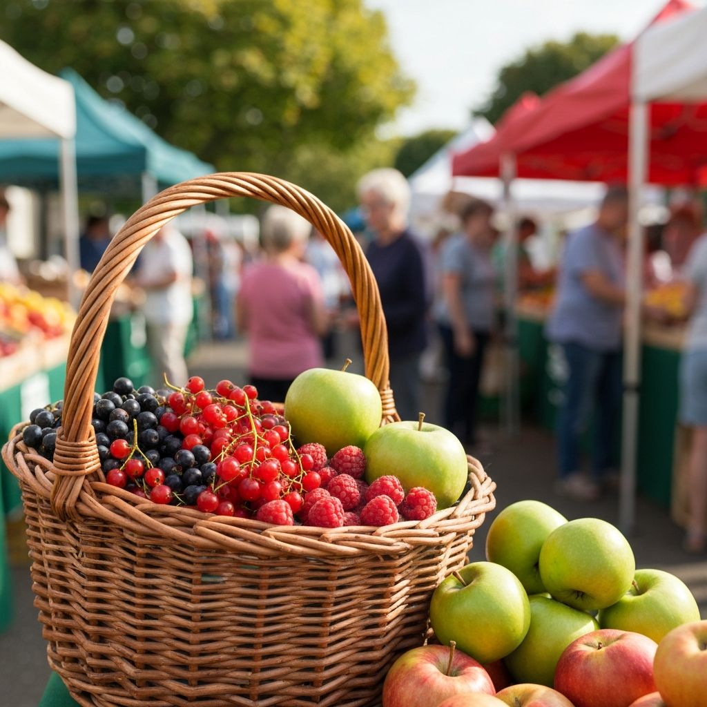 Fresh seasonal fruits and local produce from Wessex